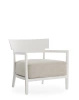  Cara Mat Armchair White Beige
