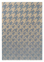 Ted Baker Houndstooth Washed Blue rug 455708