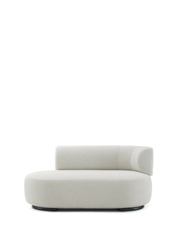 K-Waiting Dormeuse Bouclé Lounger White