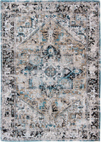 Louis de Poortere Antiquarian Antique Heriz Golden Horn Beige Carpet 8708