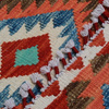 Dywan wełniany kilim afgański wielokolorowy 97914 83x65