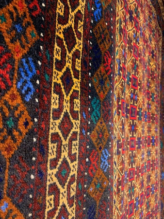 Belutch Iranian Wool Carpet 206x116