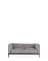 Asia Sofa Two-Seater (Cotone Structure) Biało-Czarny