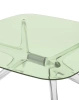 Blast Square Table Green/Chrome