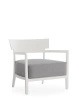Cara Mat Outdoor Armchair White Gray