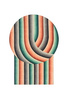 Gan Round Mirage Orange Carpet