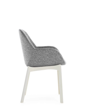 Clap Tissue Shirley Armchair White Gray