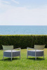  Cara Outdoor Rust Blue-Orange Armchair