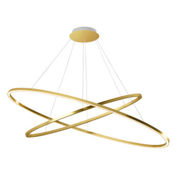 Nemo Ellisse Double 2700 K Gold Plated Pendant Lamp