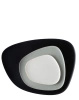 Namaste' Black Gray Turquoise Plate Set