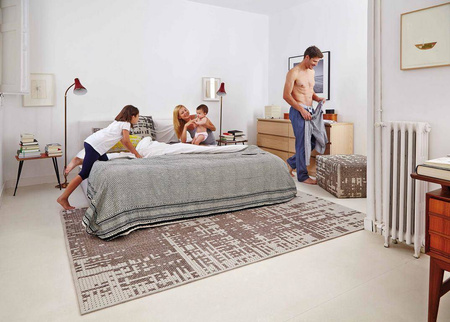 Gan Canevas Abstract Silver Carpet