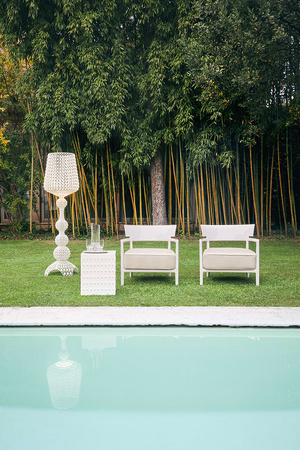 Cara Outdoor Fotel Rdzawy Niebieski-Pomarańczowy