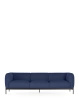 Asia Sofa Three-Seater (Bouclè) Blue