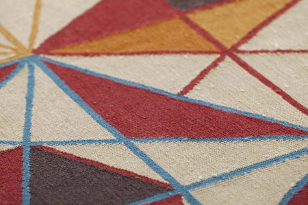 Gan Kilim Hexa Orange Carpet