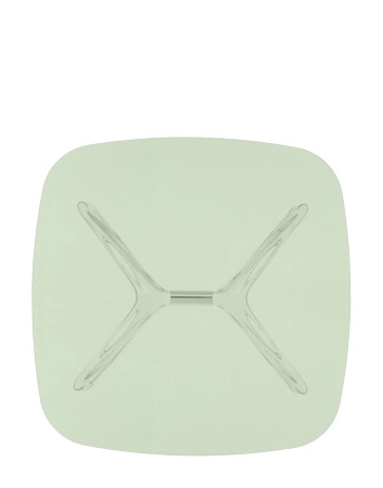 Blast Square Table Green/Chrome
