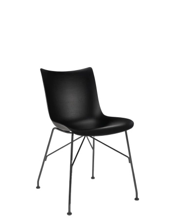 P/Wood Basic Veneer Chair Black Wood Black FSC™