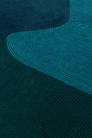 Toulemonde Bochart Tumulus Bleu Carpet