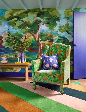 Harlequin Sherbet Stripe Emerald/Amber Carpet 144417