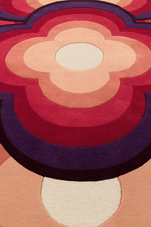 Toulemonde Bochart Flower Power Fuchsia Carpet