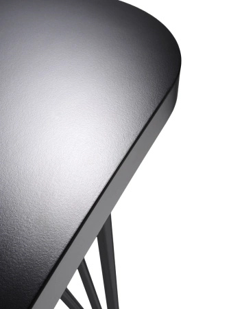 Max 190x90 cm Table on Wheels Anthracite Black