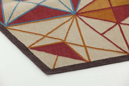 Gan Kilim Hexa Orange carpet 261x300