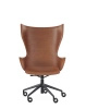 K-Wood Chair with Wheels Dark Wood Black FSC™