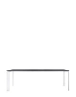 Four Rectangular Stół Biały Czarny