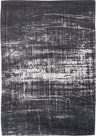 Louis de Poortere Mad Men Griff Rug White on Black 8655