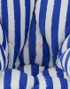 Alice's Flowers Pillow Blue Stripes