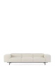 Largo Three-Seater Curly Sofa White