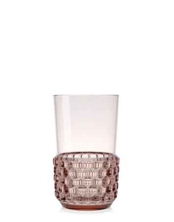 Jellies Family Long Drink Glass Set (4 pieces) Pink