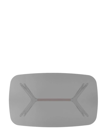 Blast Rectangular Table Transparent Smoky Bronze