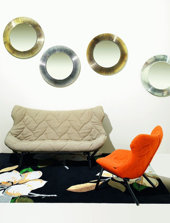 Foliage Trevira Sofa Biały Beżowy