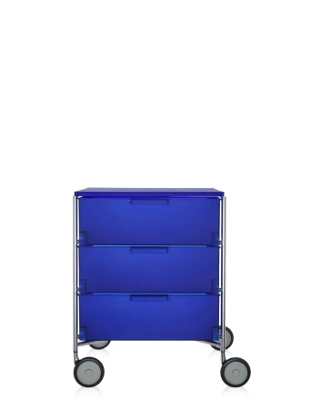 Mobil 3 Drawers With Wheels Komoda Niebieski