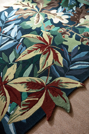 Sanderson ROBIN'S WOOD FOREST GREEN carpet 146508