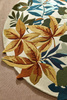 Sanderson ROBIN'S WOOD RUSSET BROWN ROUND rug 146501