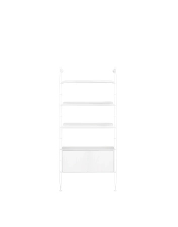Adam Wood with Container 1 White Ash Bookcase