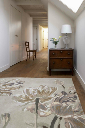 Laura Ashley Gosford Natural / Sage Green Carpet 081307