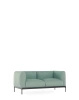 Asia Two-Seater Sofa (Panamino) Aquamarine