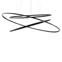 Nemo Ellisse Triple 3000 K Pendant Lamp Black