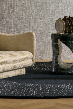 Toulemonde Bochart Eye Flower Noir Carpet