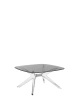 Blast Square Table Gray/Chrome
