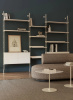 Adam Wood with Container 2 Bookcase White Ash