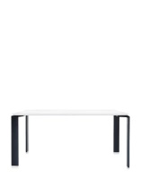 Four Soft Touch 158x79 cm Table Black White