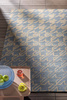 Ted Baker Houndstooth Washed Blue rug 455708