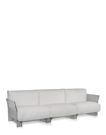 Pop Outdoor Three-Seater Ikon Sofa White