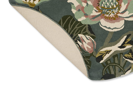 Wedgwood Waterlily Round Midnight Pond Carpet 038608