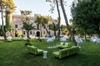 Pop Outdoor Two-Seater Stripes Sofa Beżowy