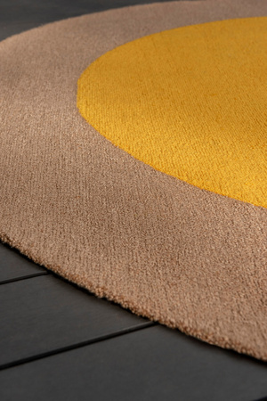 Brink&Campman Festival Round Yellow rug 496306