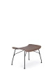 S/Wood Slatted Ash Footrest Dark Wood Black FSC™